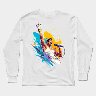 Music Legend - Color Splash - Rock Music Long Sleeve T-Shirt